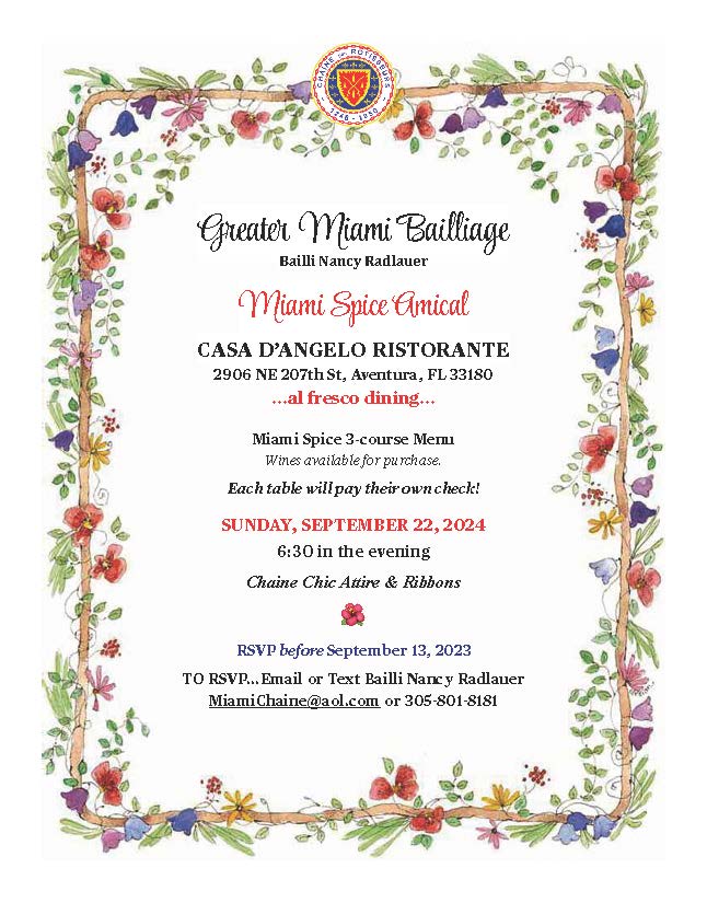 Events Chaine des Rotisseurs